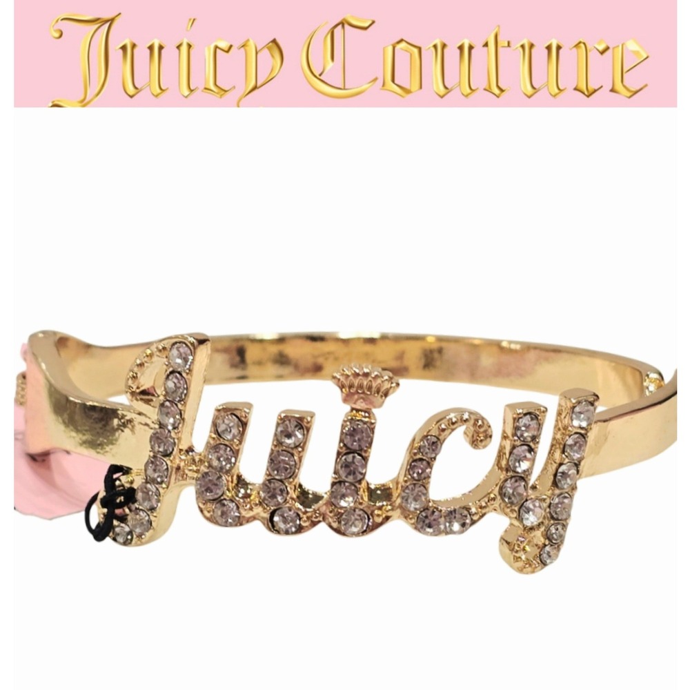 Juicy Couture Logo Plate Bangle‎ Bracelet